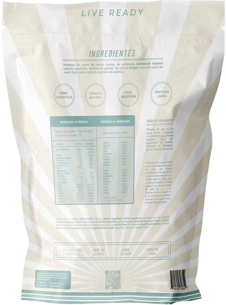ORIGEN-1kg Whey Protein Vainilla