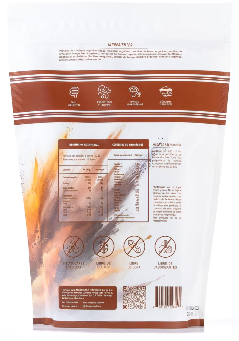 ORIGEN-Proteína Vegetal Cacao