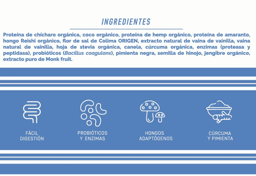 ORIGEN-Proteína Vegetal Vainilla