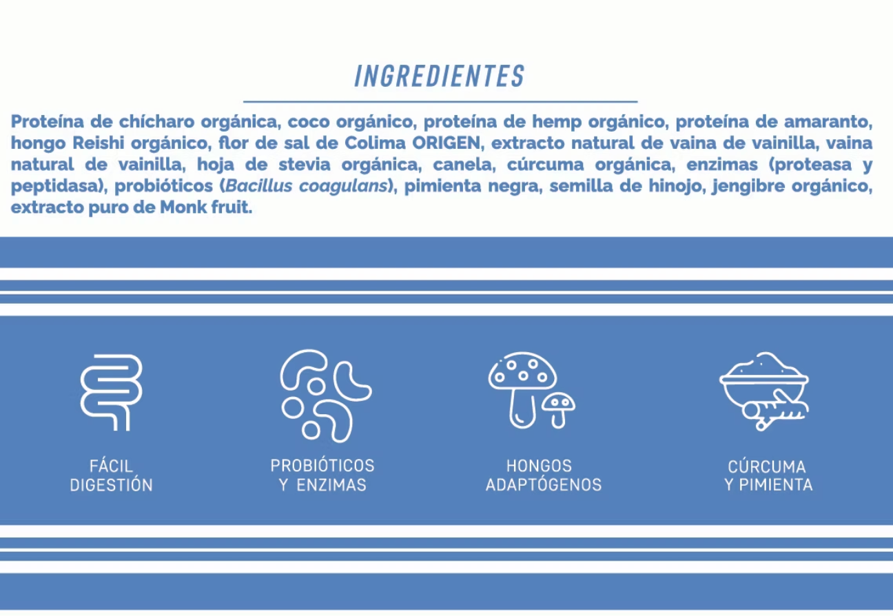 ORIGEN-Proteína Vegetal Vainilla