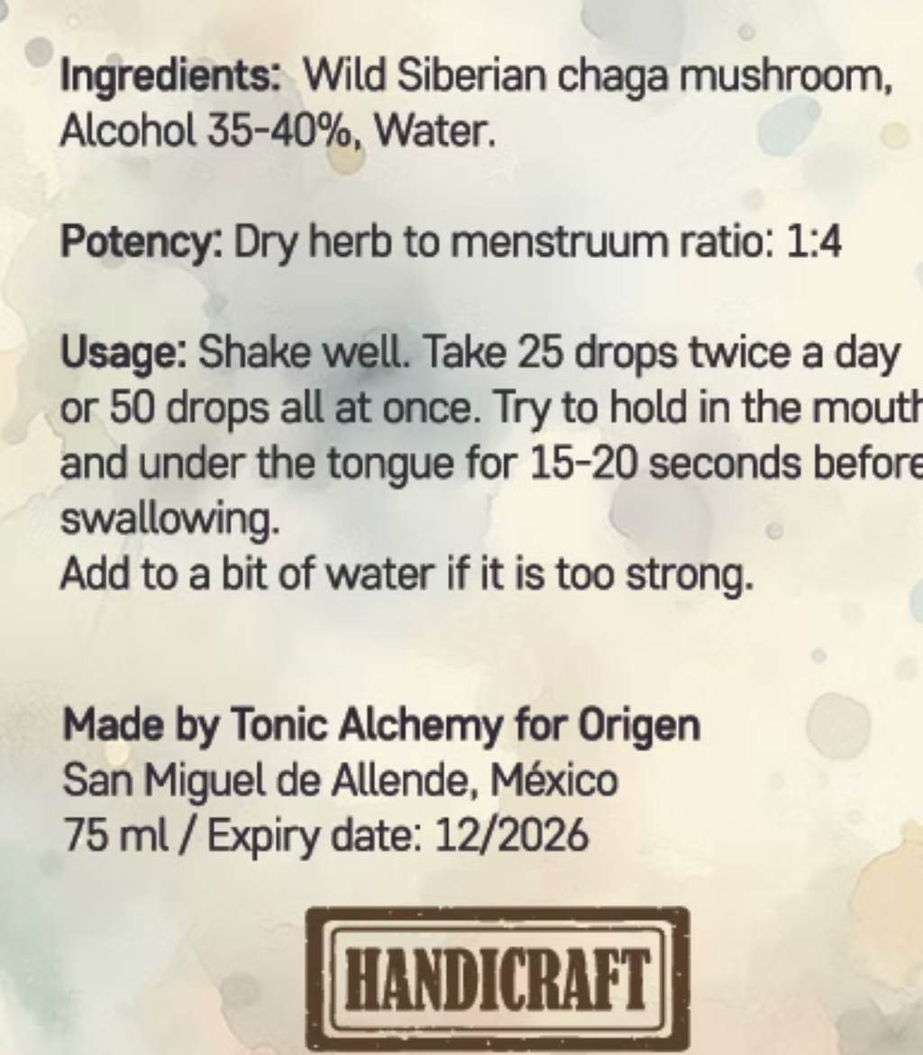 ORIGEN-Tintura de Hongo Chaga