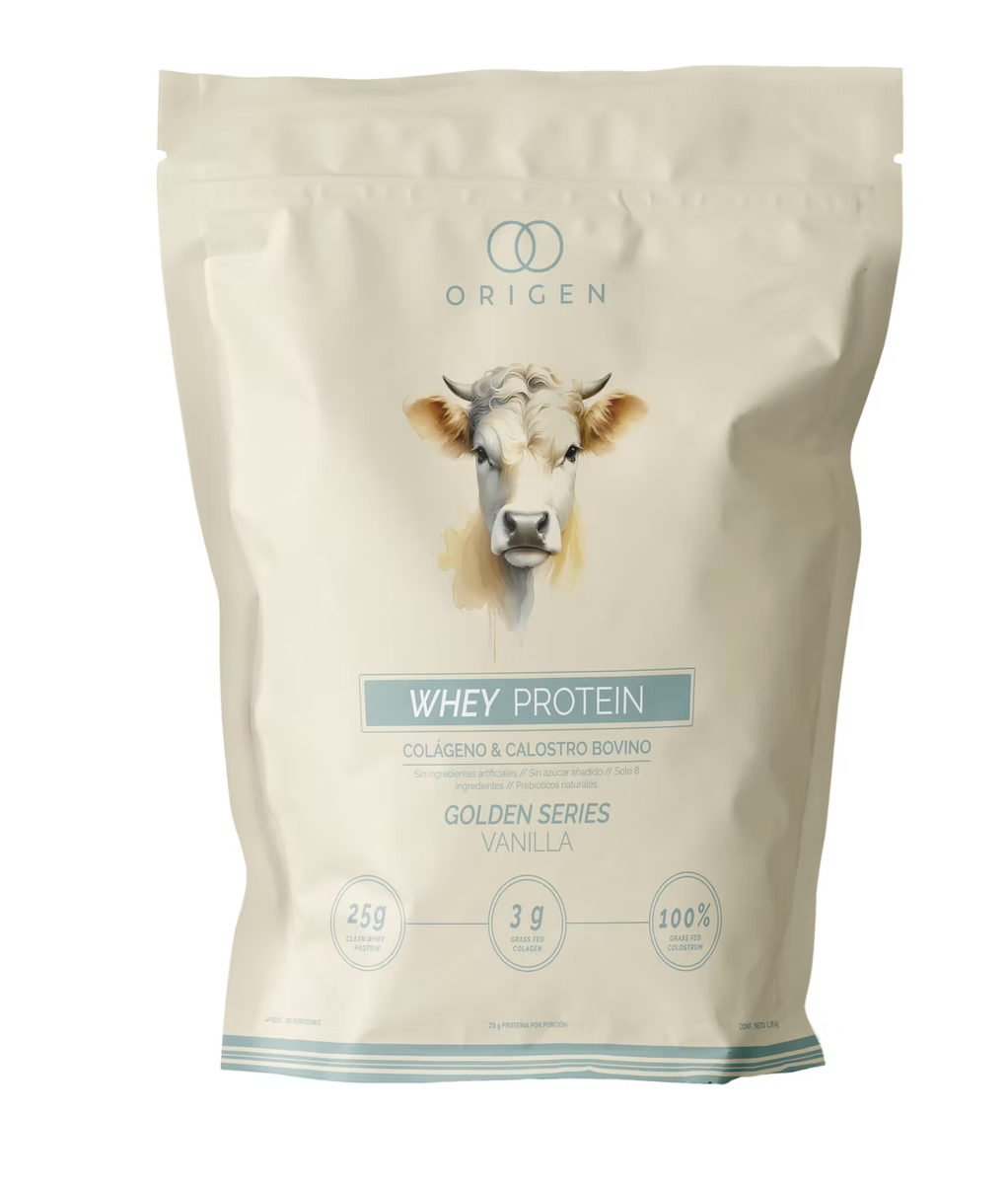 ORIGEN 1kg Whey Golden Series Vainilla + Colágeno