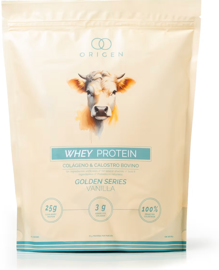 ORIGEN-525g Whey Golden Series Vainilla + Colágeno