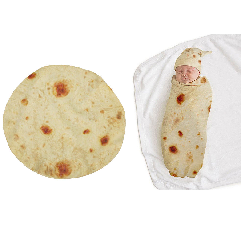 Mexican Tortilla Blanket - Corn Tortilla Throw Blanket