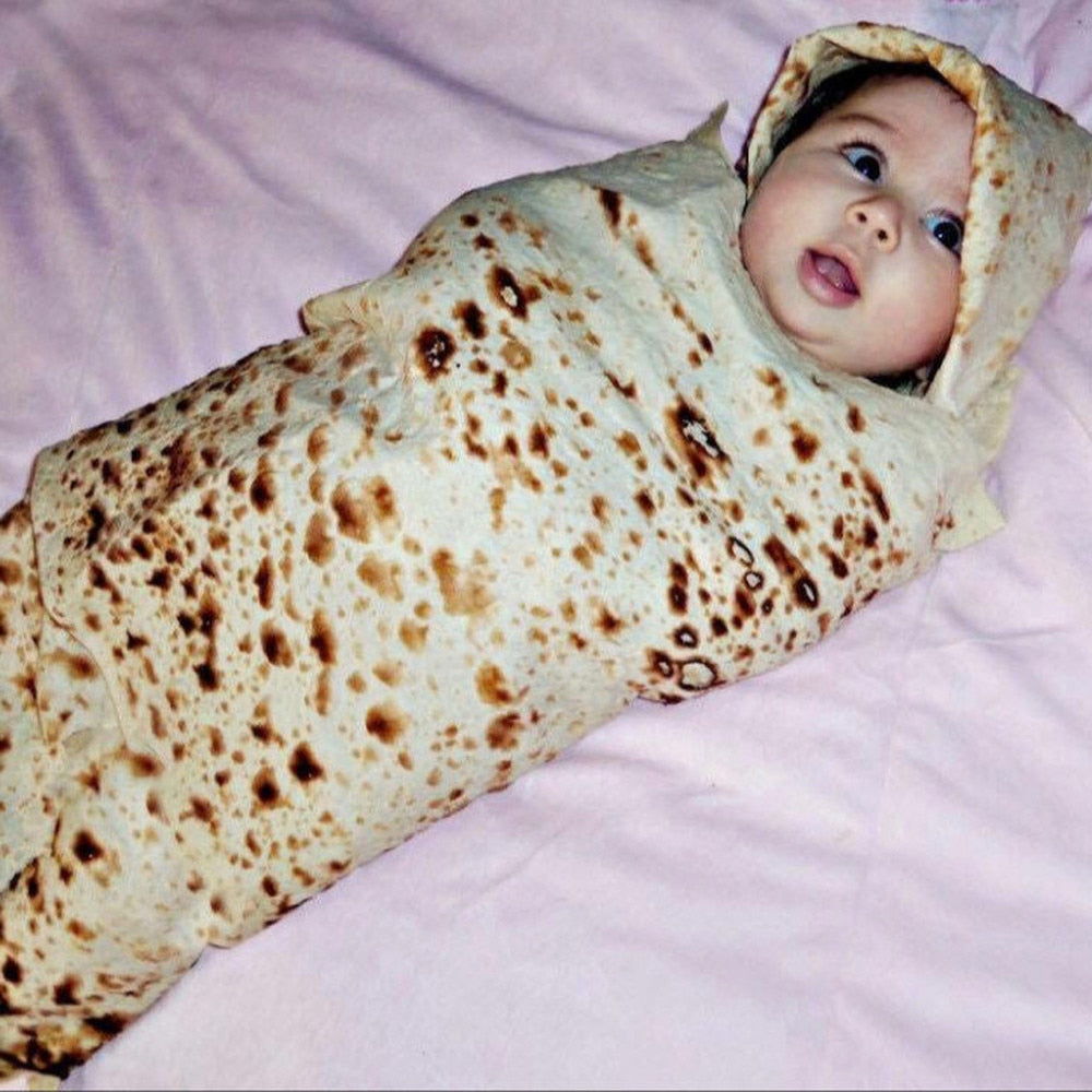 Mexican Tortilla Blanket - Corn Tortilla Throw Blanket